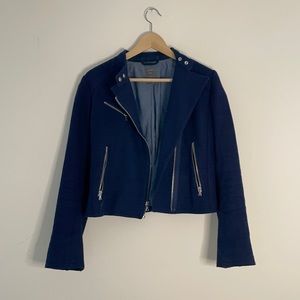 XS GAP Navy Blue Moto Jacket